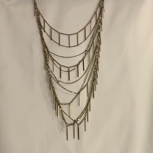 Gold Chain Detail Layered Necklace